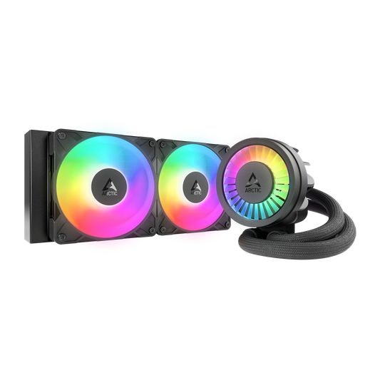 ARCTIC 240 mm Liquid Freezer III Pro 240 A-RGB AIO CPU Cooler, Water Cooling 38 mm Radiator PWM Pump VRM Fan AMD AM5/AM4 Intel LGA1851/1700 Contact Frame Black Model ACFRE00182A