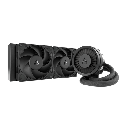 ARCTIC 240 mm Liquid Freezer III Pro 240 AIO CPU Cooler Water Cooling, 38 mm Radiator PWM Pump VRM Fan AMD AM5/AM4 Intel LGA1851/1700 Contact Frame Black Model ACFRE00178A