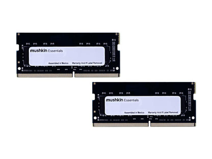 Mushkin Enhanced Essentials 16GB (2 x 8GB) 260-Pin DDR4 SO-DIMM DDR4 3200 (PC4 25600) Laptop Memory Model MES4S320NF8GX2