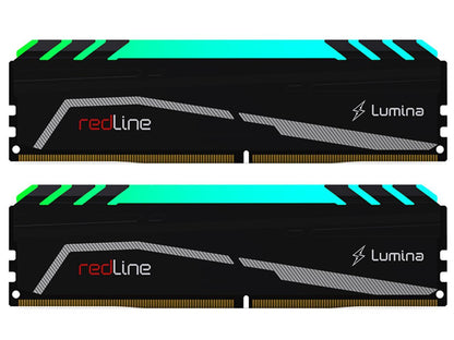 Mushkin Enhanced Redline Lumina RGB 64GB (2 x 32GB) 288-Pin PC RAM DDR5 6000 (PC5 48000) Desktop Memory Model MLA5C600AFFP32GX2