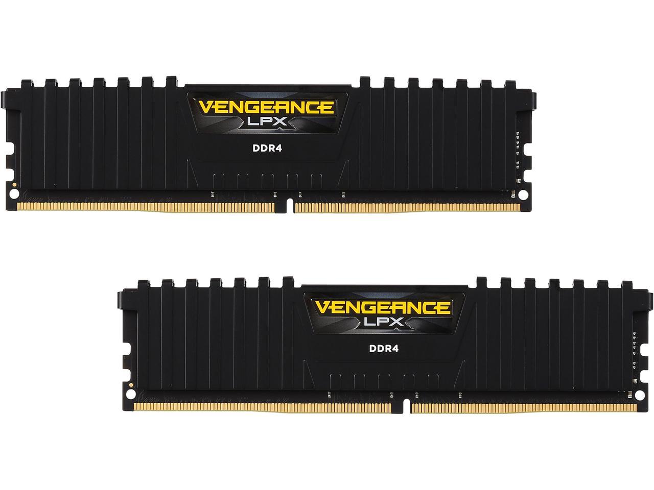 CORSAIR Vengeance LPX 32GB (2 x 16GB) 288-Pin PC RAM DDR4 2666 (PC4 21300) Memory Kit Model CMK32GX4M2A2666C16