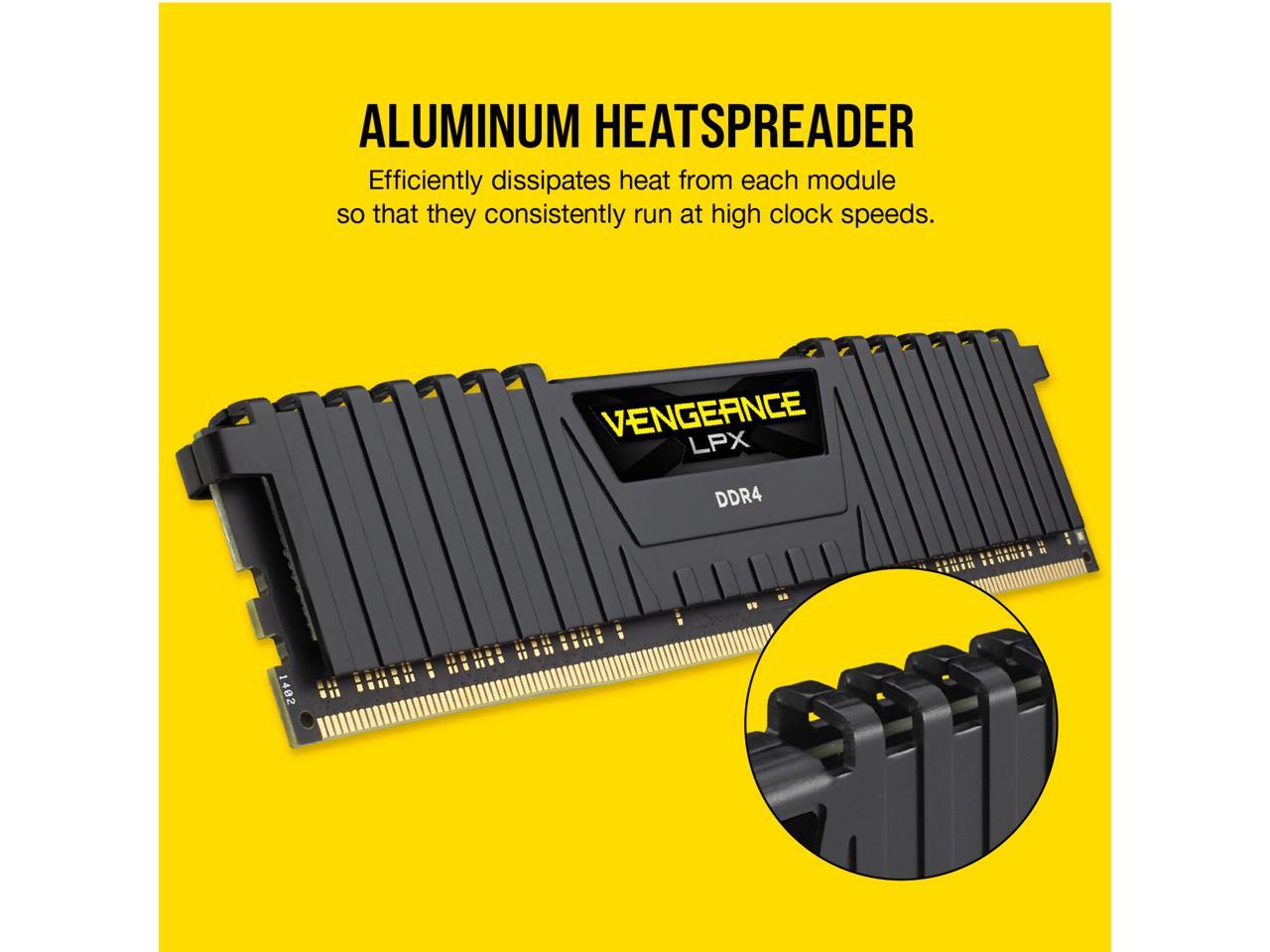 CORSAIR Vengeance LPX 32GB (2 x 16GB) 288-Pin PC RAM DDR4 2133 (PC4 17000) Memory Kit Model CMK32GX4M2A2133C13
