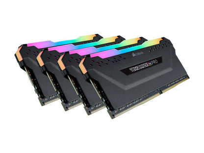 CORSAIR Vengeance RGB Pro 32GB (4 x 8GB) 288-Pin DDR4 DRAM DDR4 3200 (PC4 25600) Desktop Memory Model CMW32GX4M4C3200C16