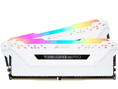 CORSAIR Vengeance RGB Pro 16GB (2 x 8GB) 288-Pin DDR4 DRAM DDR4 3600 (PC4 28800) Desktop Memory Model CMW16GX4M2C3600C18W
