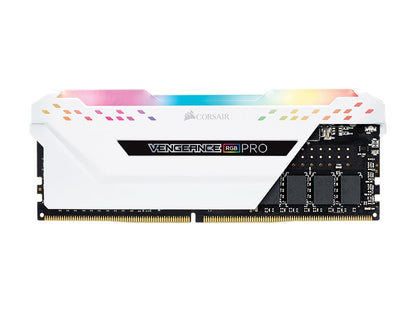 CORSAIR Vengeance RGB Pro 16GB (2 x 8GB) 288-Pin DDR4 DRAM DDR4 3600 (PC4 28800) Desktop Memory Model CMW16GX4M2C3600C18W