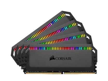 CORSAIR Dominator Platinum RGB 64GB (4 x 16GB) DDR4 3600 (PC4 28800) Desktop Memory Model CMT64GX4M4K3600C18