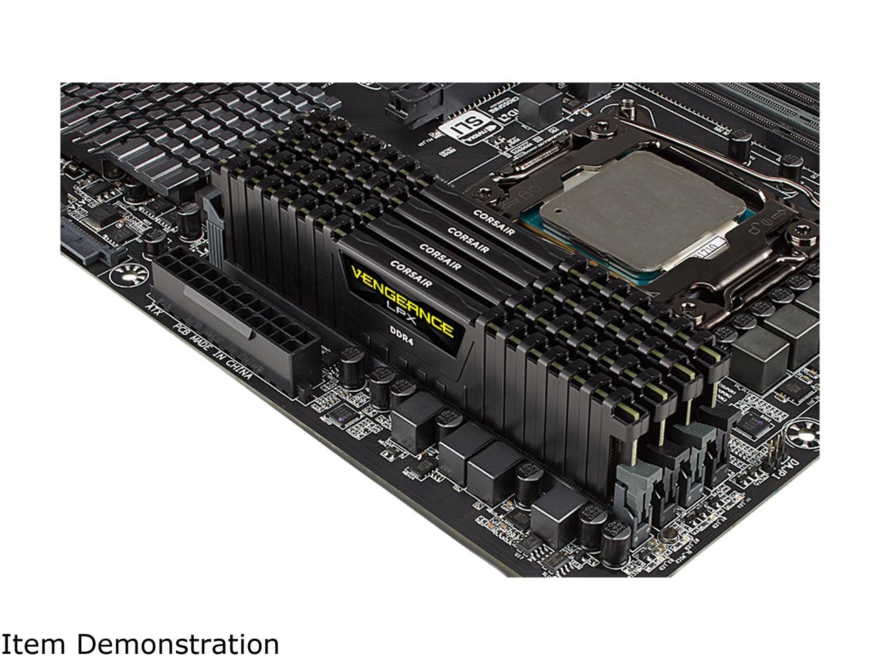 CORSAIR Vengeance LPX 32GB (4 x 8GB) 288-Pin PC RAM DDR4 3600 (PC4 28800) Desktop Memory Model CMK32GX4M4D3600C18
