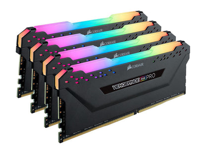 CORSAIR Vengeance RGB Pro 32GB (4 x 8GB) 288-Pin PC RAM DDR4 3600 (PC4 28800) Desktop Memory Model CMW32GX4M4D3600C18