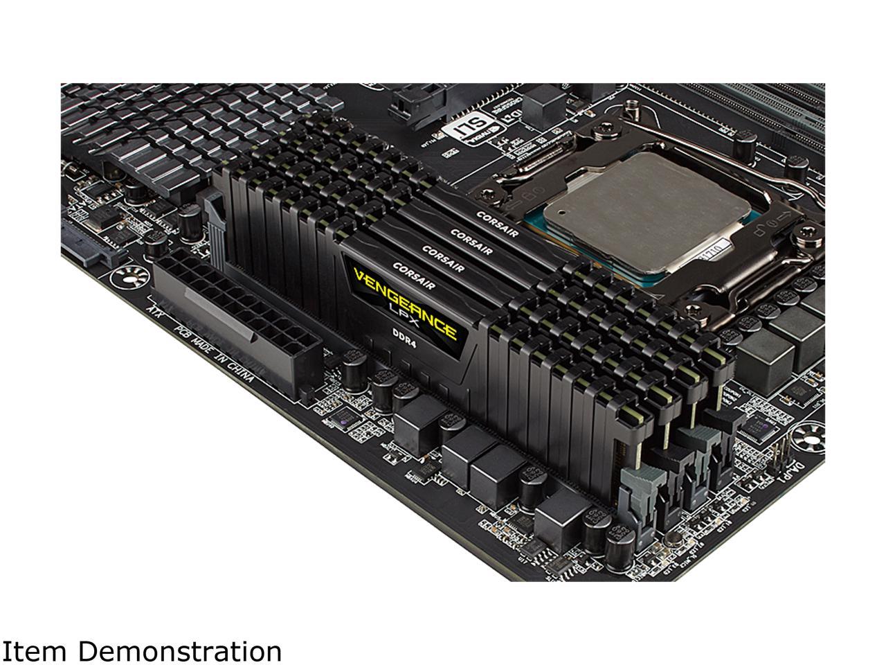CORSAIR Vengeance LPX 128GB (4 x 32GB) 288-Pin PC RAM DDR4 3600 (PC4 28800) Desktop Memory Model CMK128GX4M4D3600C18