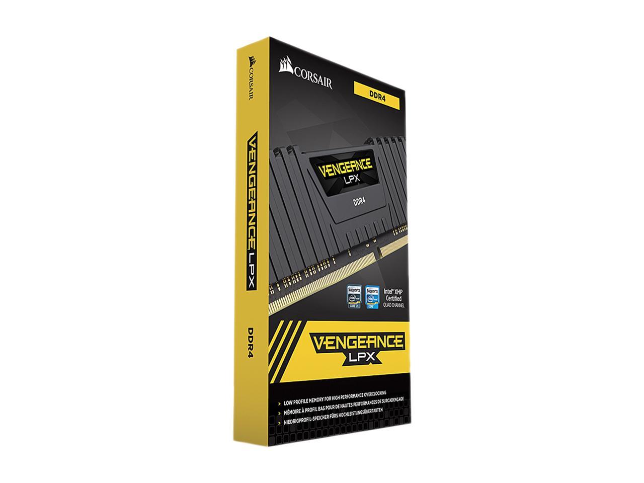 CORSAIR Vengeance LPX 128GB (4 x 32GB) 288-Pin PC RAM DDR4 3600 (PC4 28800) Desktop Memory Model CMK128GX4M4D3600C18