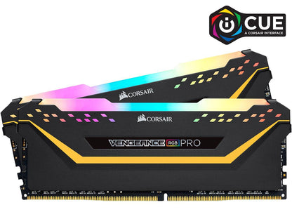 CORSAIR Vengeance RGB Pro 32GB (2 x 16GB) 288-Pin PC RAM DDR4 3200 (PC4 25600) Desktop Memory - TUF Gaming Edition Model CMW32GX4M2E3200C16-TUF