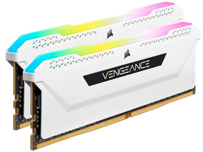 CORSAIR Vengeance RGB Pro SL 16GB (2 x 8GB) 288-Pin PC RAM DDR4 3600 (PC4 28800) Desktop Memory Model CMH16GX4M2D3600C18W