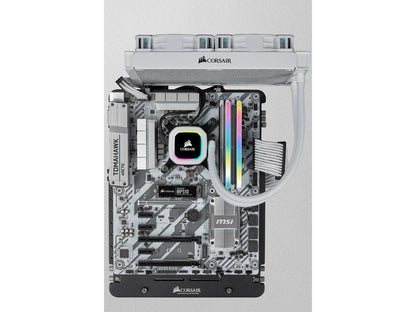 CORSAIR Vengeance RGB Pro SL 16GB (2 x 8GB) 288-Pin PC RAM DDR4 3600 (PC4 28800) Desktop Memory Model CMH16GX4M2D3600C18W