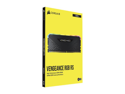 CORSAIR Vengeance RGB RS 16GB (2 x 8GB) 288-Pin PC RAM DDR4 3200 (PC4 25600) Desktop Memory Model CMG16GX4M2E3200C16