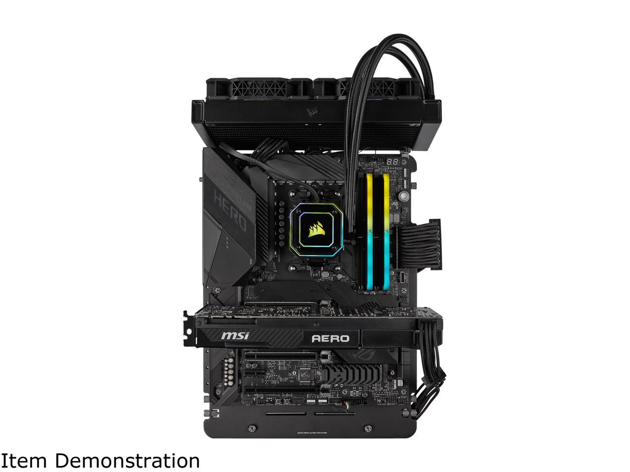 CORSAIR Vengeance RGB RS 16GB (2 x 8GB) 288-Pin PC RAM DDR4 3200 (PC4 25600) Desktop Memory Model CMG16GX4M2E3200C16