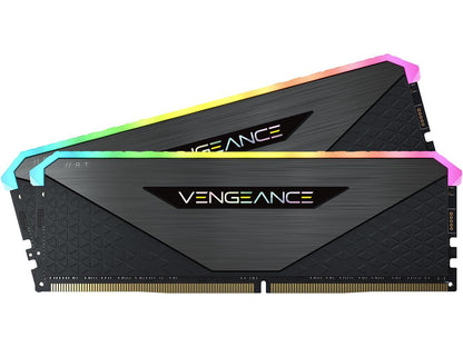 CORSAIR Vengeance RGB RT 16GB (2 x 8GB) 288-Pin DDR4 SDRAM DDR4 3600 (PC4 28800) AMD Optimized Desktop Memory Model CMN16GX4M2Z3600C16
