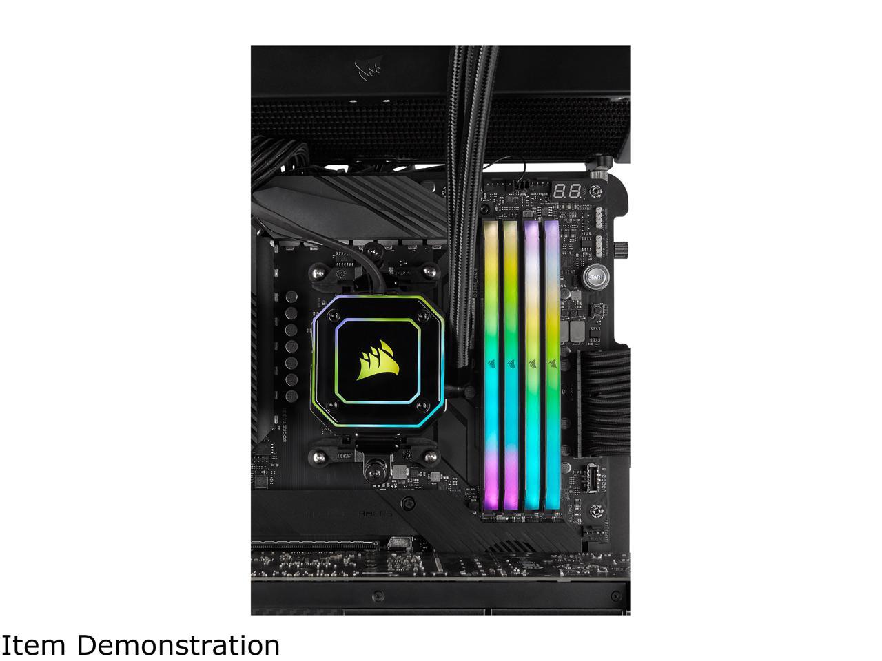 CORSAIR Vengeance RGB RT 32GB (2 x 16GB) 288-Pin DDR4 SDRAM DDR4 3200 (PC4 25600) AMD Optimized Desktop Memory Model CMN32GX4M2Z3200C16