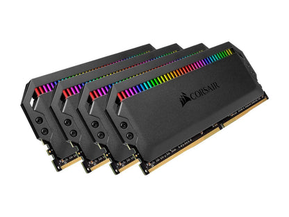CORSAIR Dominator Platinum RGB 128GB (4 x 32GB) 288-Pin PC RAM DDR4 3600 (PC4 28800) Desktop Memory Model CMT128GX4M4D3600C18