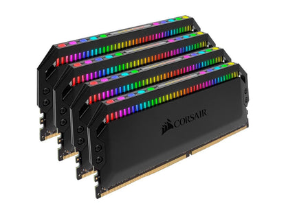 CORSAIR Dominator Platinum RGB 128GB (4 x 32GB) 288-Pin PC RAM DDR4 3600 (PC4 28800) Desktop Memory Model CMT128GX4M4D3600C18