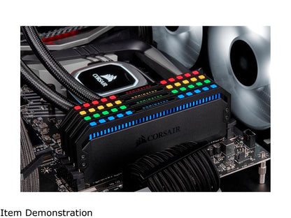 CORSAIR Dominator Platinum RGB 128GB (4 x 32GB) 288-Pin PC RAM DDR4 3600 (PC4 28800) Desktop Memory Model CMT128GX4M4D3600C18
