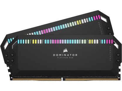 CORSAIR Dominator Platinum RGB 32GB (2 x 16GB) DDR5 6200 (PC5 49600) Desktop Memory Model CMT32GX5M2X6200C36