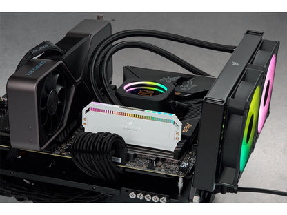 CORSAIR Dominator Platinum RGB 32GB (2 x 16GB) 288-Pin PC RAM DDR5 5600 (PC5 44800) Desktop Memory Model CMT32GX5M2B5600C36W