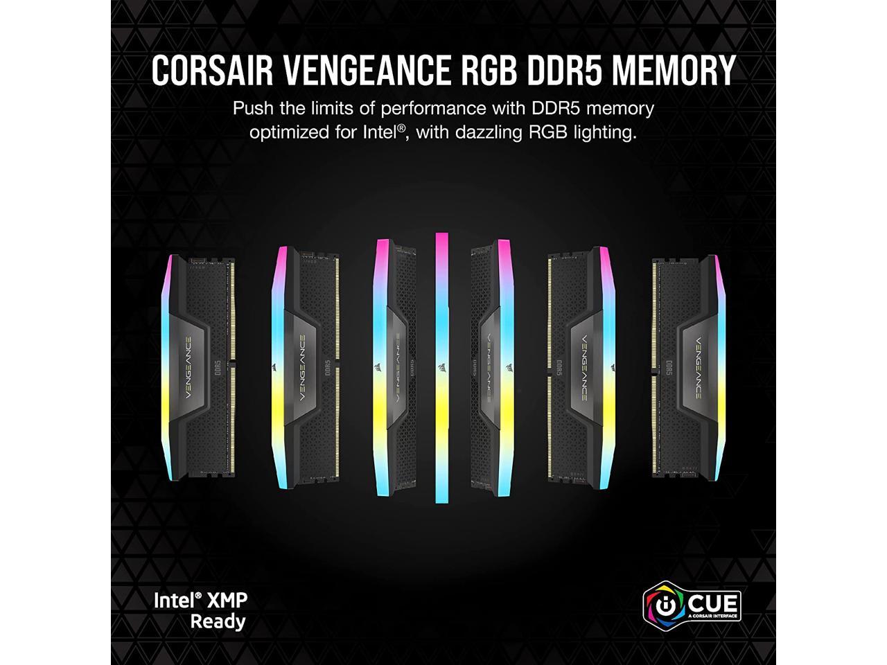 CORSAIR Vengeance RGB 32GB (2 x 16GB) 288-Pin PC RAM DDR5 7000 (PC5 56000) Desktop Memory Model CMH32GX5M2X7000C36