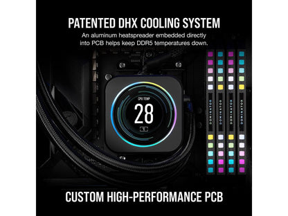 CORSAIR Dominator Platinum RGB 64GB (2 x 32GB) DDR5 6000 (PC5 48000) Desktop Memory Model CMT64GX5M2B6000Z30