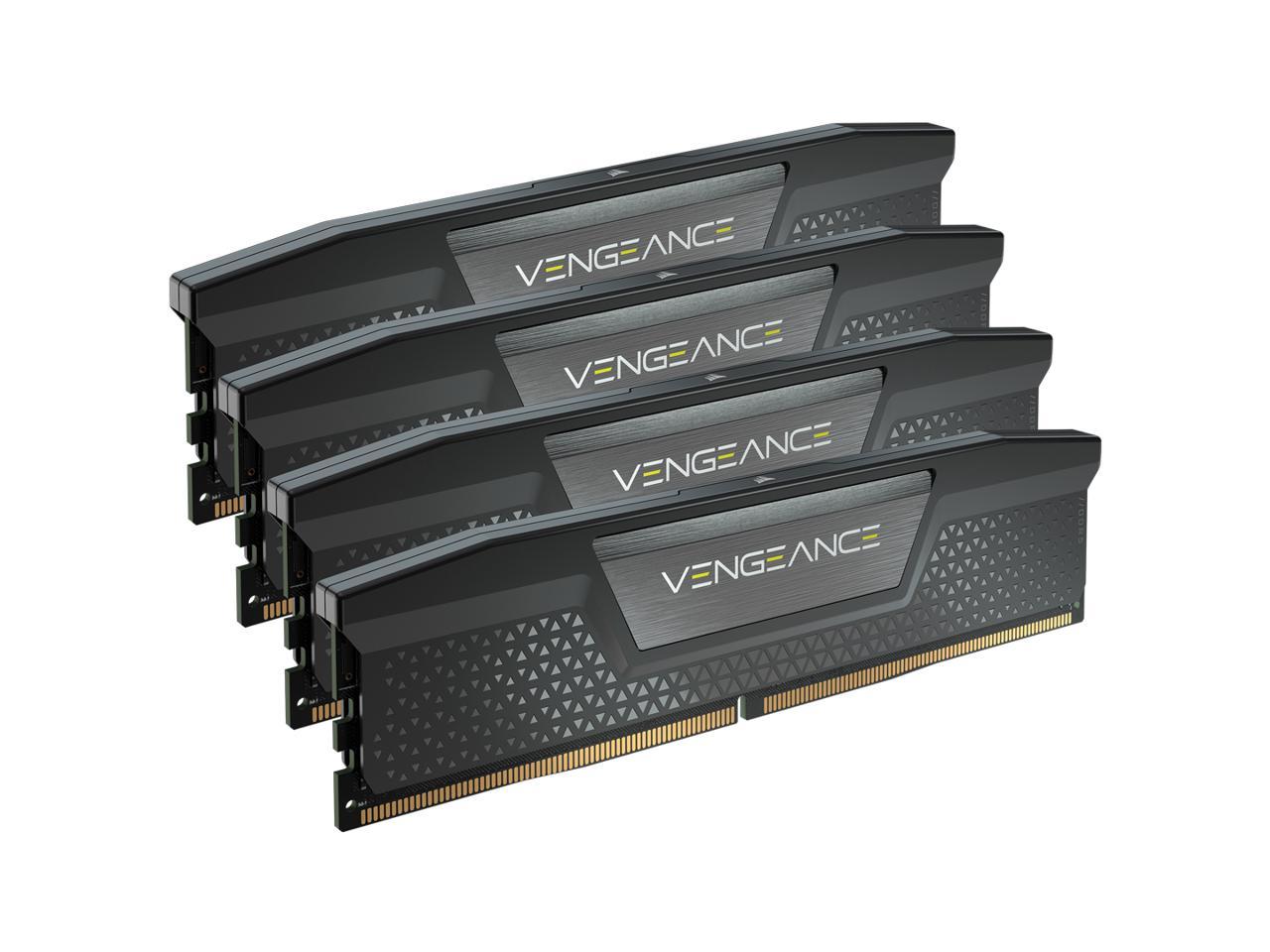 CORSAIR Vengeance RGB 192GB (4 x 48GB) 288-Pin PC RAM DDR5 5200 (PC5 41600) Desktop Memory Model CMK192GX5M4B5200C38