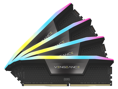 CORSAIR Vengeance RGB 96GB (4 x 24GB) 288-Pin PC RAM DDR5 6000 (PC5 48000) Desktop Memory Model CMH96GX5M4B5600C40
