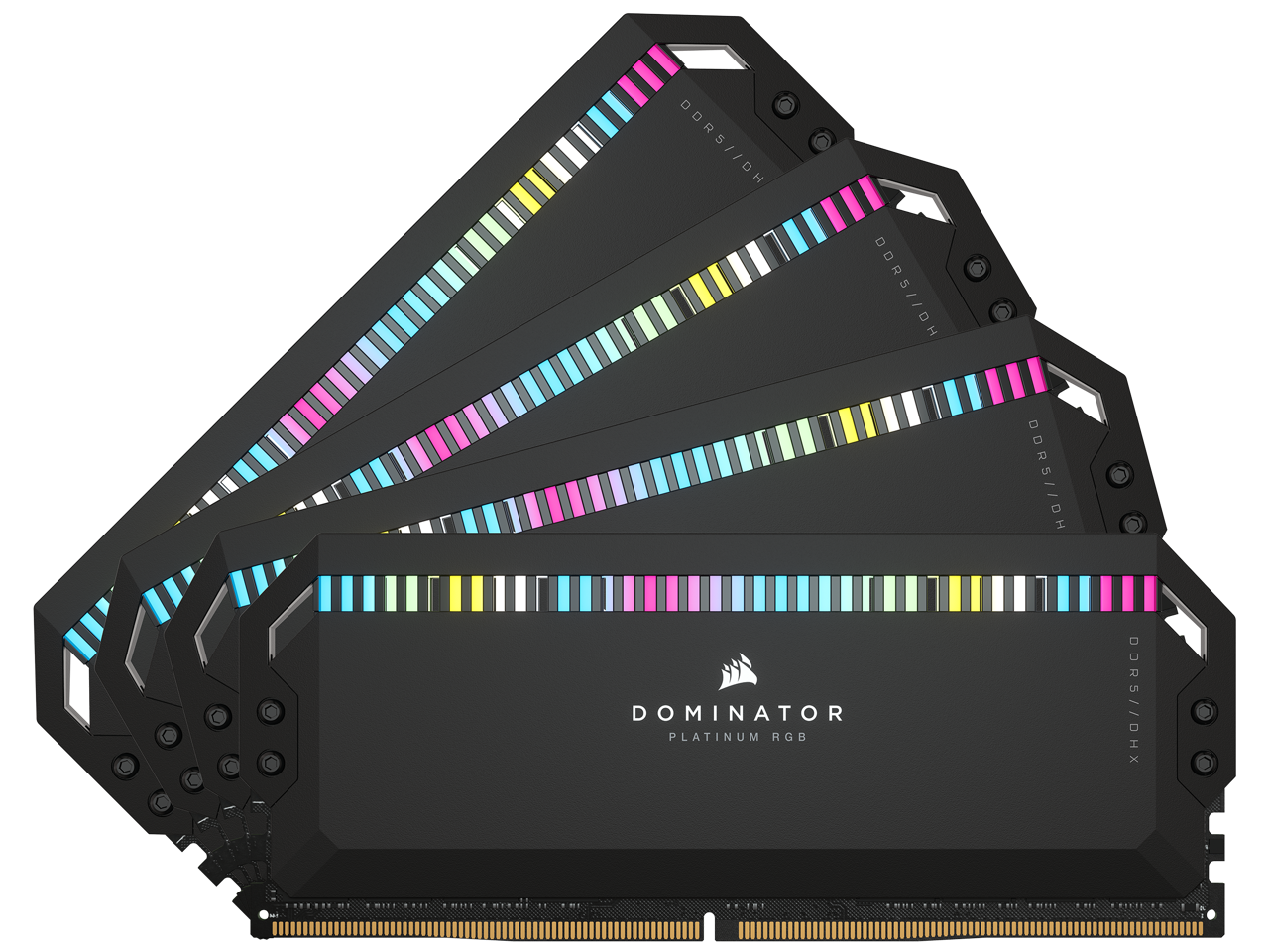 CORSAIR Dominator Platinum RGB 64GB (4 x 16GB) 288-Pin PC RAM DDR5 6200 (PC5 49600) Desktop Memory Model CMT64GX5M4B6200C32