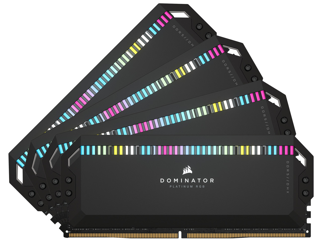 CORSAIR Dominator Platinum RGB 64GB (4 x 16GB) 288-Pin PC RAM DDR5 6600 (PC5 52800) Desktop Memory Model CMT64GX5M4B6600C32