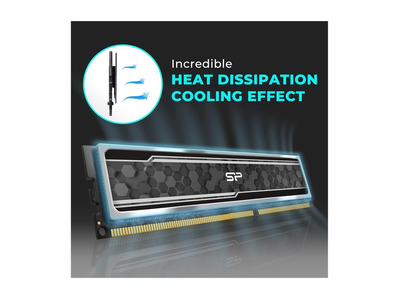 Silicon Power 16GB (2 x 8GB) 288-Pin PC RAM DDR4 3200 (PC4 25600) Desktop Memory Model SP016GXLZU320BDAJ5