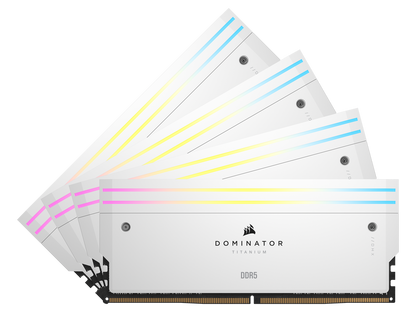 CORSAIR DOMINATOR TITANIUM 64GB (4 x 16GB) DDR5 6400 (PC5 51200) Desktop Memory Model CMP64GX5M4B6400C32W
