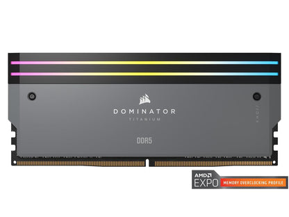 CORSAIR DOMINATOR TITANIUM AMD EXPO 64GB (2 x 32GB) DDR5 6000 (PC5 48000) Desktop Memory Model CMP64GX5M2B6000Z30