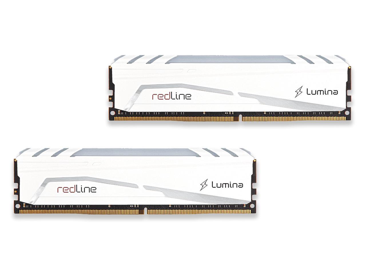 Mushkin Enhanced Redline Lumina RGB 64GB (2 x 32GB) 288-Pin PC RAM DDR5 6000 (PC5 48000) Desktop Memory Model MLB5C600DDDP32GX2