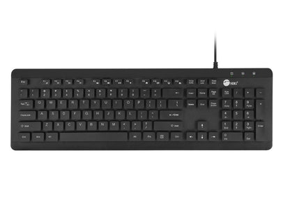 SIIG Industrial Grade Washable & Dustproof USB Multimedia Keyboard JK-US0U11-S1