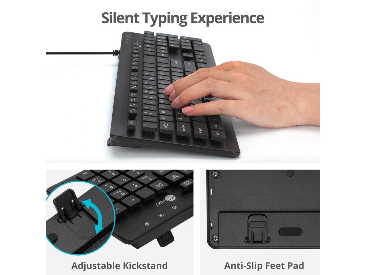 SIIG Industrial Grade Washable & Dustproof USB Multimedia Keyboard JK-US0U11-S1