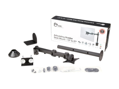 SIIG CE-MT0P11-S1 Articulating Monitor Desk Mount – 13" to 27"