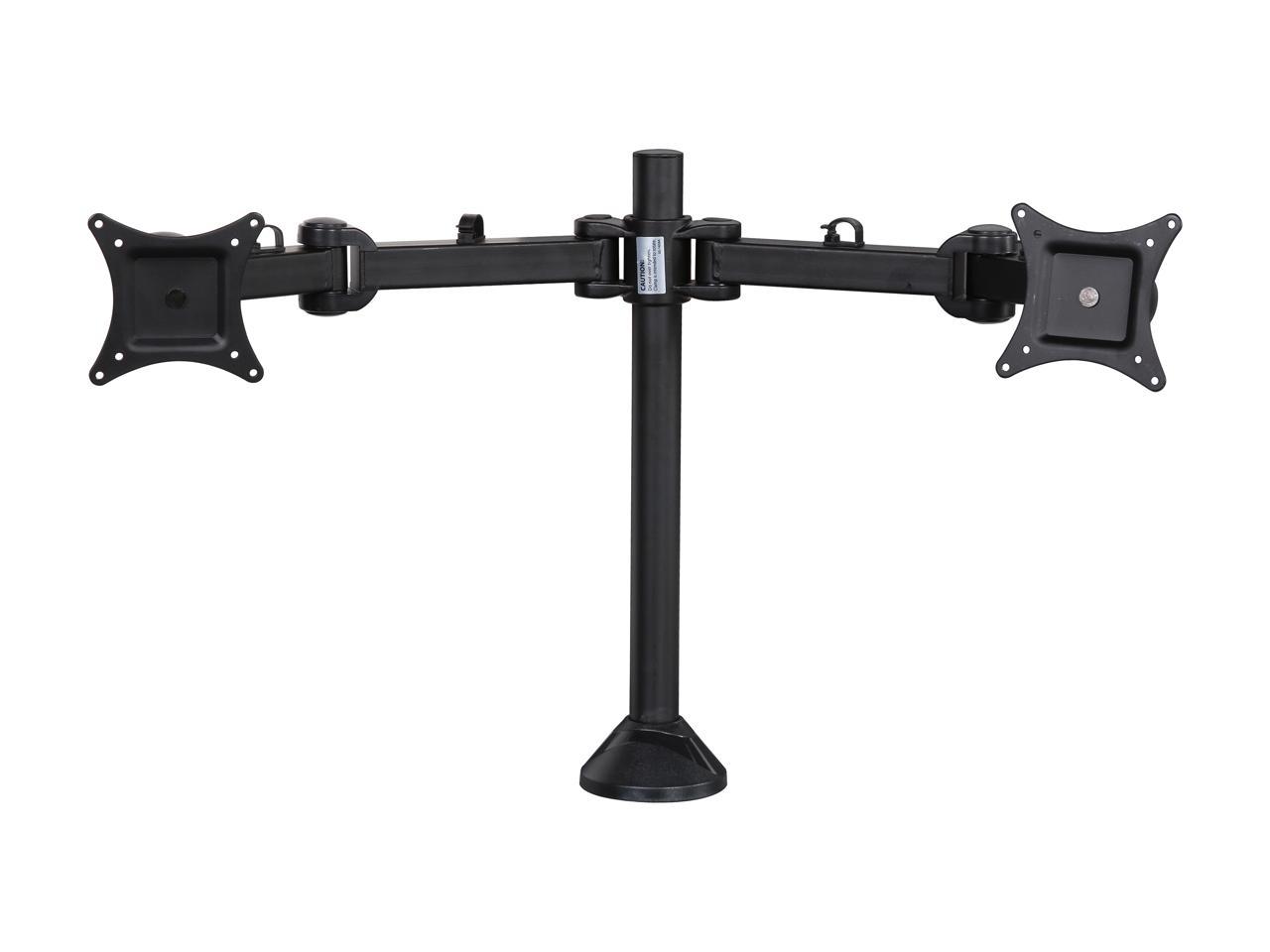 SIIG CE-MT0Q11-S1 Articulating Dual Monitor Desk Mount - 13" to 27"