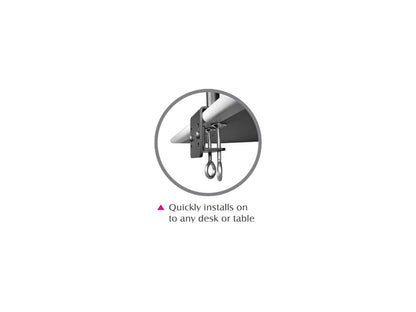 SIIG CE-MT0S12-S1 Articulating Quad Monitor Desk Mount - 13" to 27"