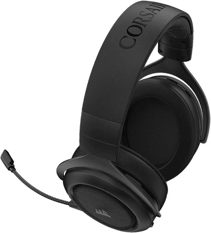 Corsair HS70 Pro Wireless Gaming Headset - 7.1 Surround Sound Headphones for PC, MacOS, PS5, PS4 - Discord Certified - 50mm Drivers – Carbon -CA-9011211-NA