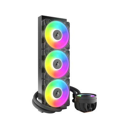ARCTIC Liquid Freezer III Pro 360 A-RGB AIO CPU Cooler 3 x 120 mm Water Cooling 38 mm Radiator PWM Pump VRM Fan AMD AM5/AM4 Intel LGA1851/1700 Contact Frame Black Model ACFRE00184A