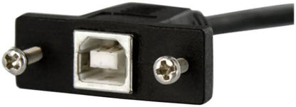 StarTech.com USBPNLBFBM1 Black Panel Mount USB Cable B to B - F/M