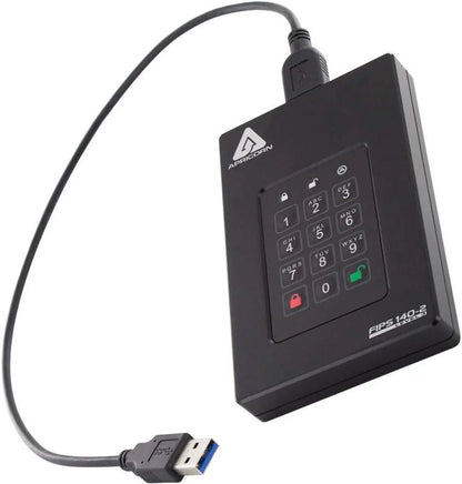 Apricorn 500GB Aegis Fortress L3- FIPS Level 3 Validated USB 3.0 Hardware Encrypted Portable Drive - Model AFL3-500