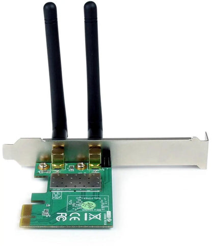 StarTech.com PCI Express Wireless N Adapter - 300 Mbps PCIe 802.11 b/g/n Network Adapter Card - 2T2R 2.2 dBi - Model PEX300WN2X2