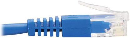 TRIPP LITE N204-S07-BL-DN 7 ft. Cat 6 Blue Down-Angle Cat6 Gigabit Molded Slim UTP Ethernet Cable -RJ45 Right-Angle Down M to RJ45 M