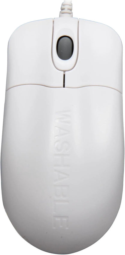 SEALSHIELD SILVER STORM Optical Mouse White 2 Buttons 1 x Wheel USB Wired Optical Mouse - Model STWM042 