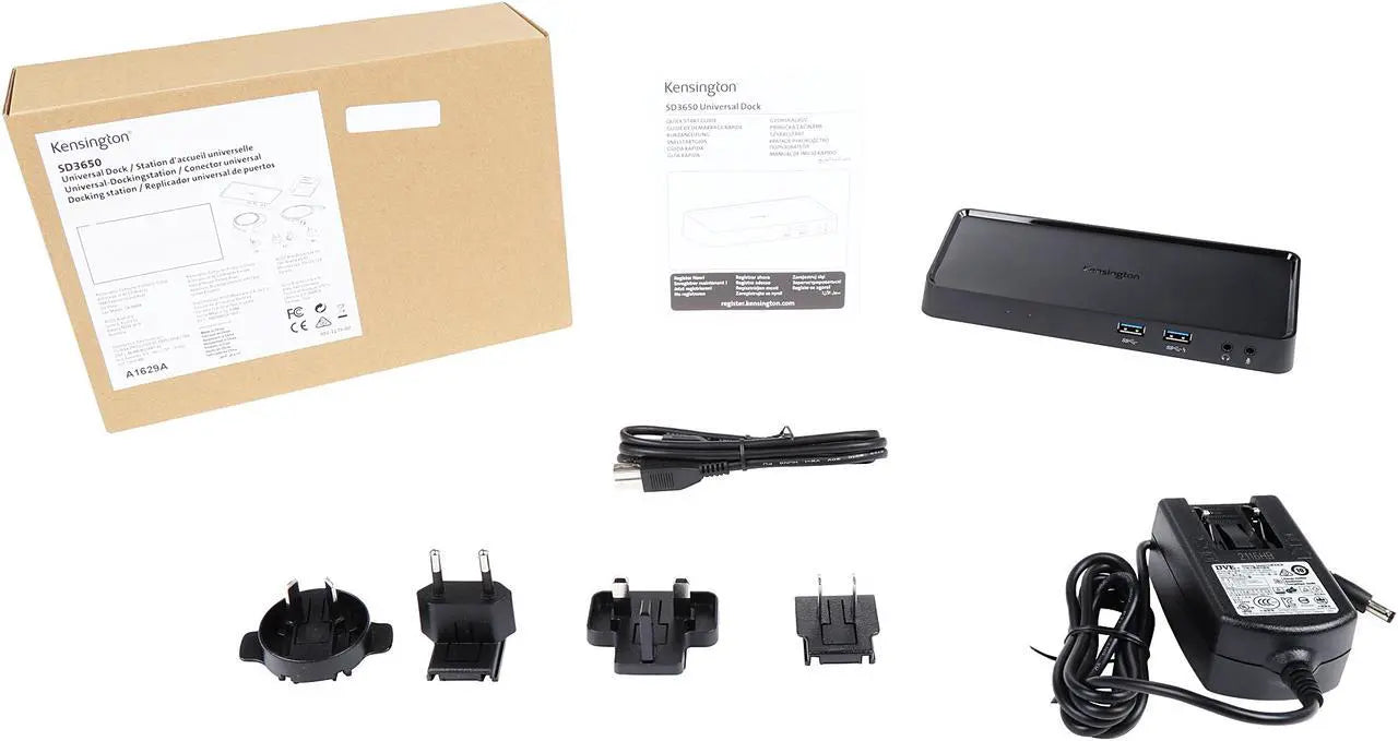 Kensington Dual DisplayPort & HDMI Docking Station USB 3.0 for Windows, Mac OS, Surface Pro & Surface Laptop Model K33997WW)