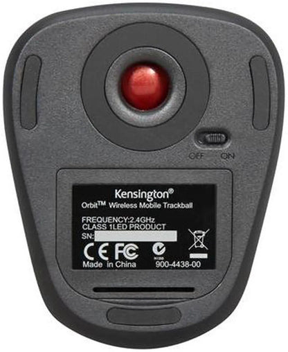 Kensington K72352US Black RF Wireless Orbit Mobile Trackball - Model K72352WW 